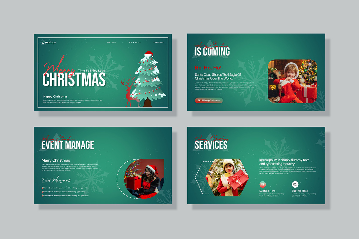 Merry Christmas Powerpoint Template, a Presentation Template by evgenystudio (Photo 5 of 7)