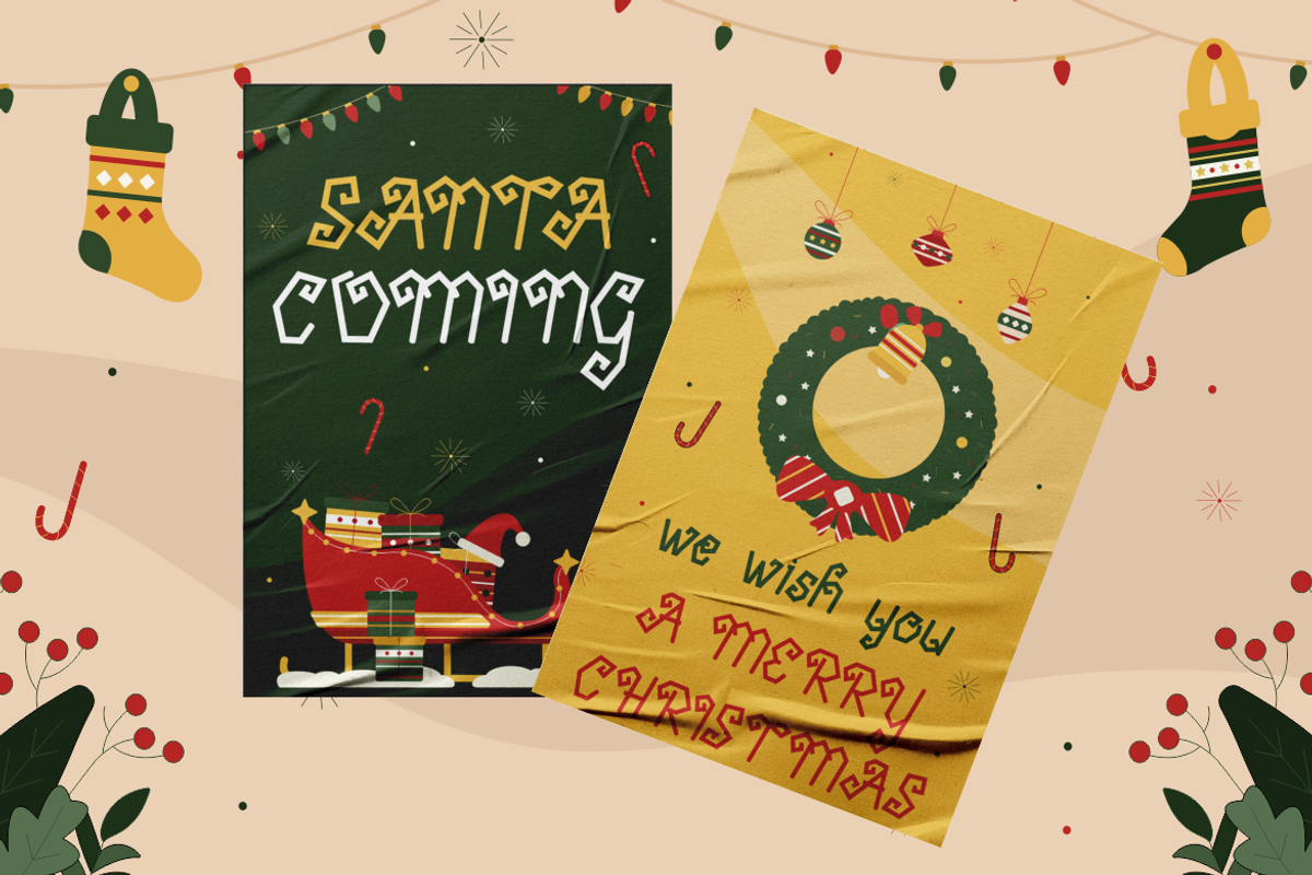 Snick Twirl - Christmas Font, a Font by PutraCetol Studio (Photo 3 of 5)