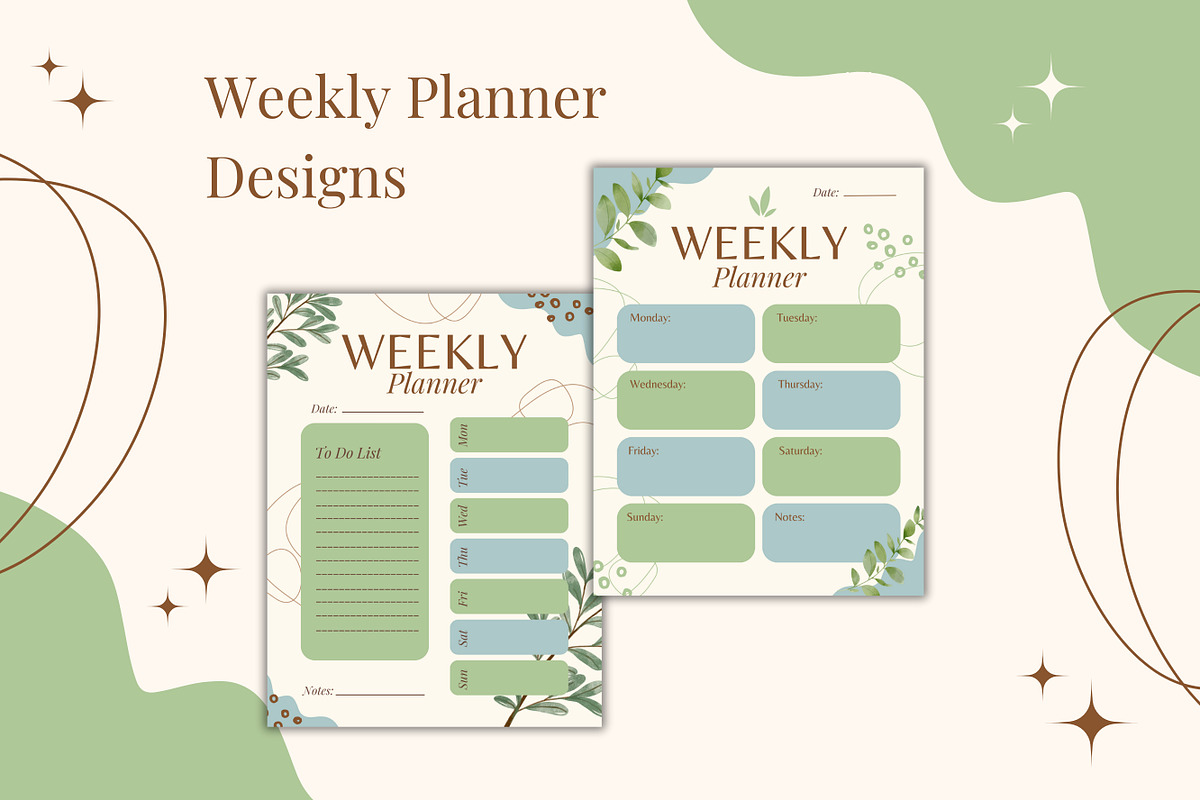 20 Planner Canva Template Set, a Design Template by TemplateCastleStore (Photo 7 of 10)