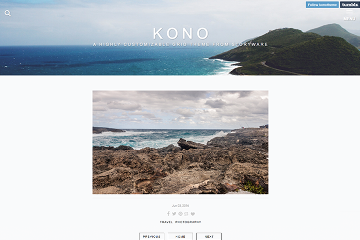 Kono Tumblr Theme, a Websites & App Template by Storyware (Photo 6 of 7)