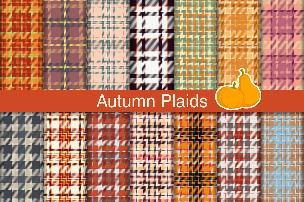 #95 Autumn Plaid Collection, a Pattern Graphic by Plaid4You (Photo 1 of 6)