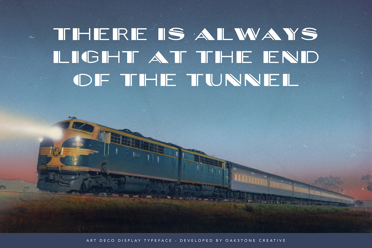 Overlander - Art Deco 1920s Font, a Sans Serif Font by OakstoneCreative (Photo 5 of 8)