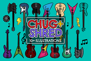 Chug and Shred Guitar Vector Pack