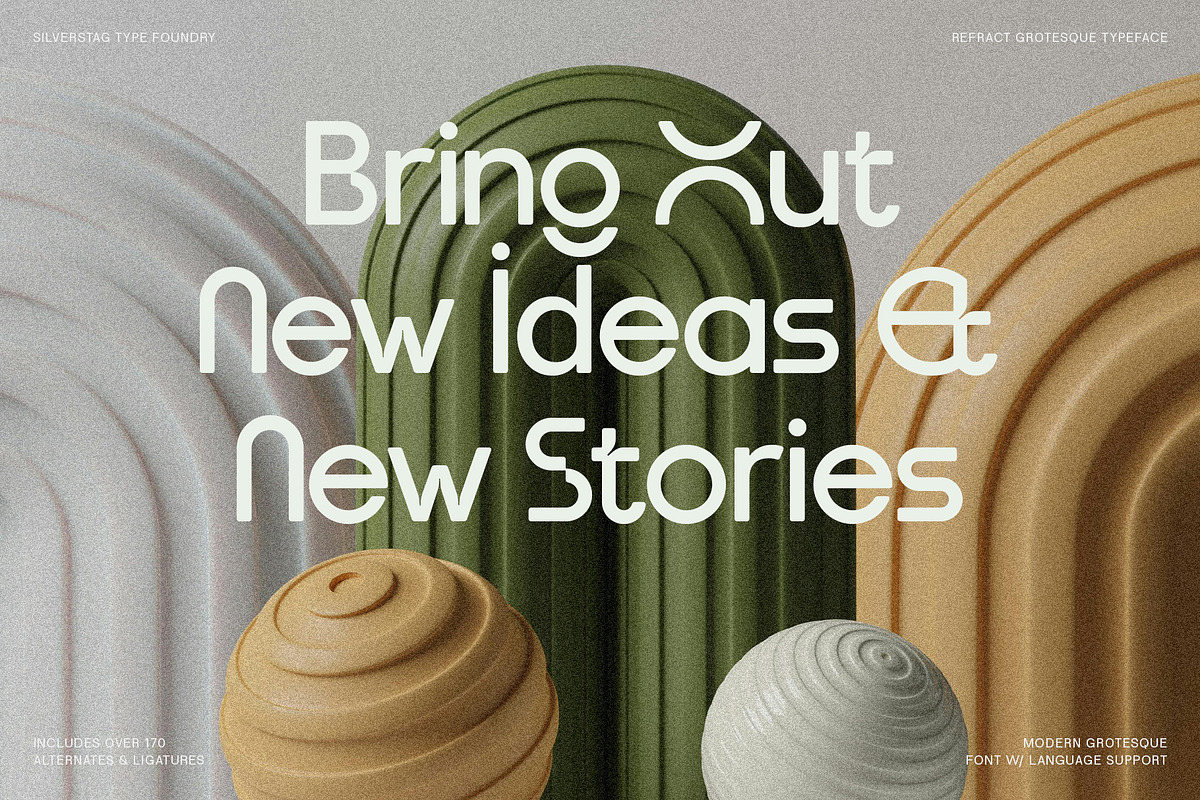 Refract - Edgy Grotesque Font Family preview 4