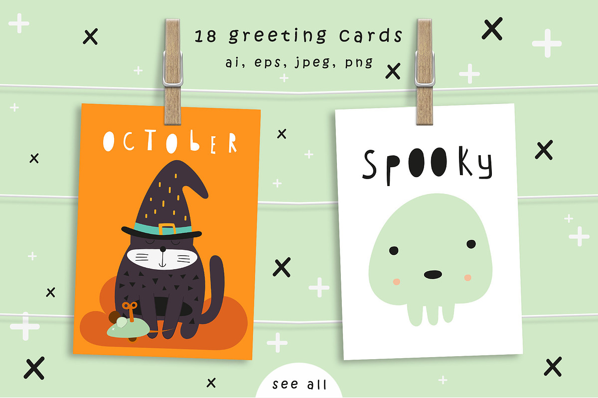 Halloween graphic collection, a Decorative Illustration by Nursery Art (Photo 4 of 7)