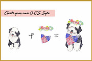 OES Clipart Digital Paper, an Animal Illustration by VianneArt (Thumbnail 6 of 7)