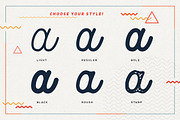 Kingbirds - 6 Styles Monoline Script, a Script Font by Letterhend Studio (Thumbnail 2 of 9)