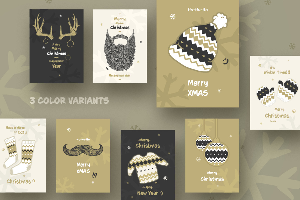 Christmas Cards, a Seasonal Illustration by blauananas (Photo 4 of 6)
