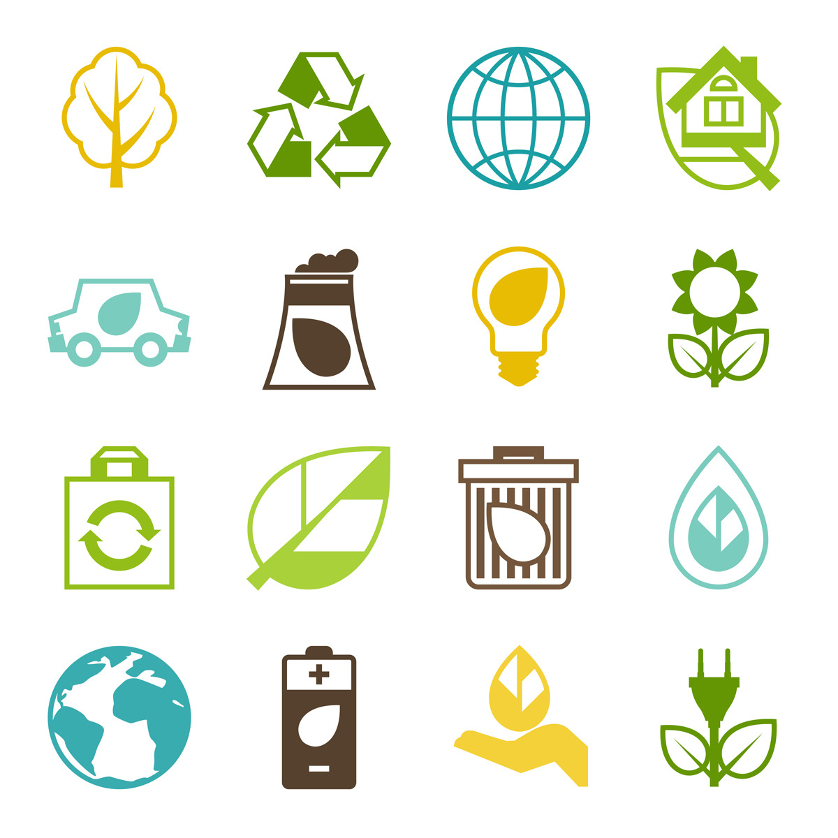 Ecology set of environment icons., an Icon by incomible