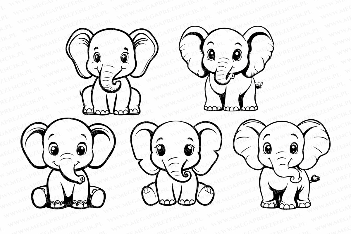 Bundle of elephant graphics svg, an Object Graphic by MegaPrezencik (Photo 2 of 5)