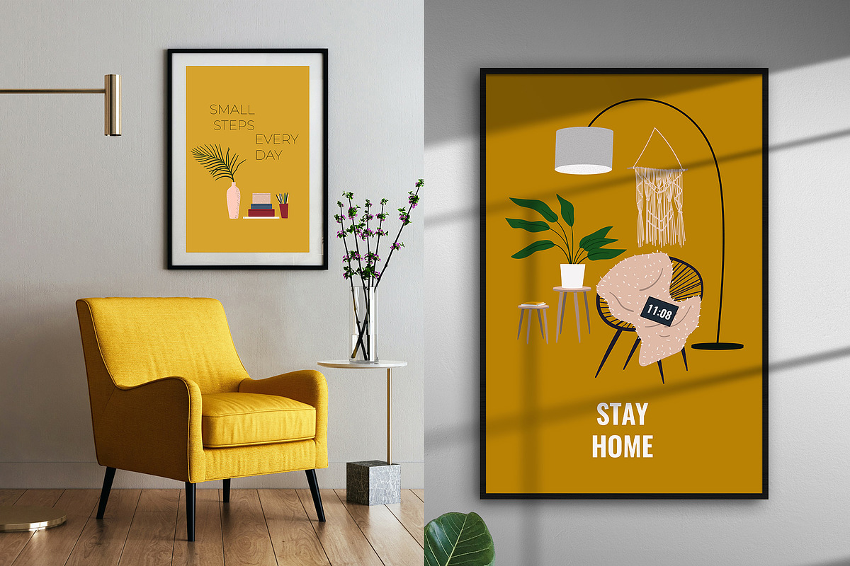 Home Office (stay home), a Decorative Illustration by helgascandinavus (Photo 5 of 8)