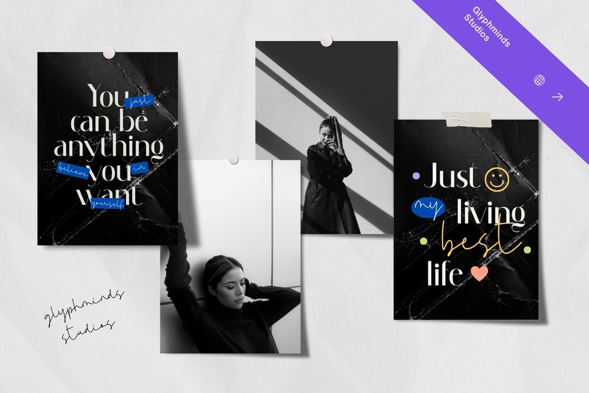 Vogluxe Font Duo, a Sans Serif Font by Glyphminds Studios (Photo 6 of 10)