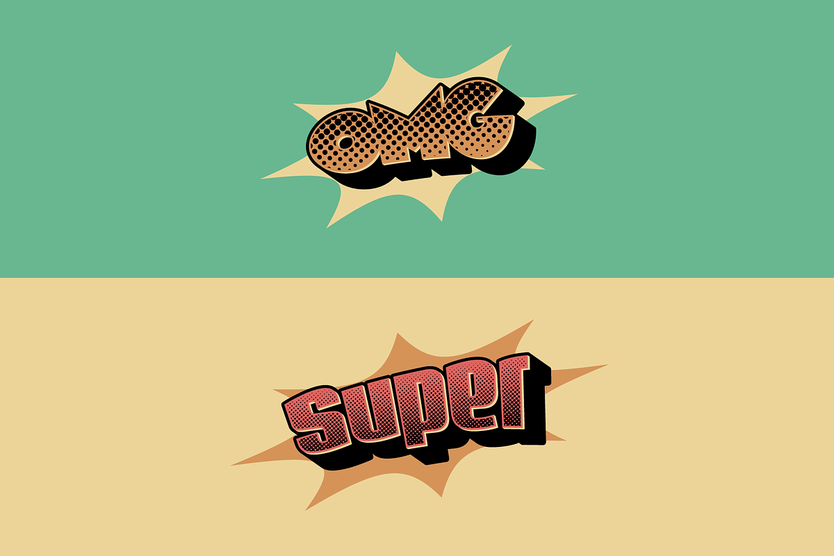 KPOW! - Editable Graphic Style, a Layer Style Add-On by DKNG Studios (Photo 2 of 3)