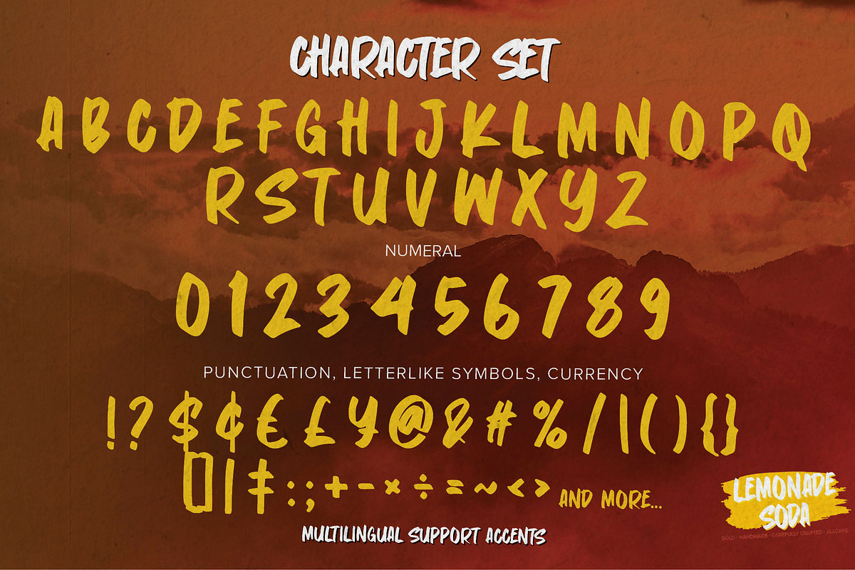 Lemonade Soda-Bold Handmade Carefull, a Font by Gassstype (Photo 7 of 8)