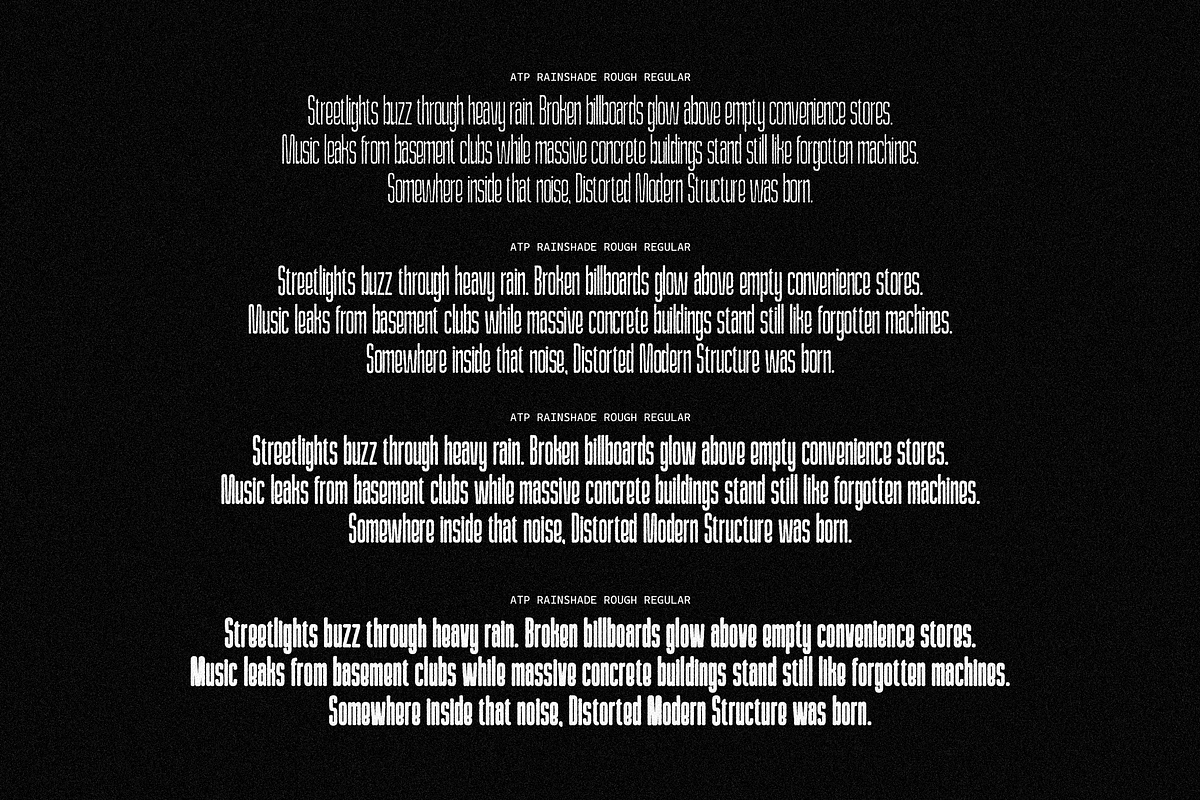 Rainshade Rough - Condensed Font, a Sans Serif Font by Typeparties (Photo 9 of 14)