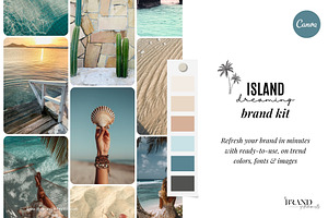Island Luxe Brand Kit + Stock Images, a Marketing Template by The Brand Alchemists
