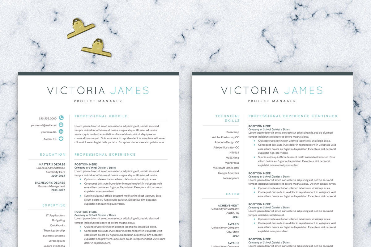 Modern Resume Template for Word, a Resume Template by SharpResumeFoundry (Photo 2 of 7)