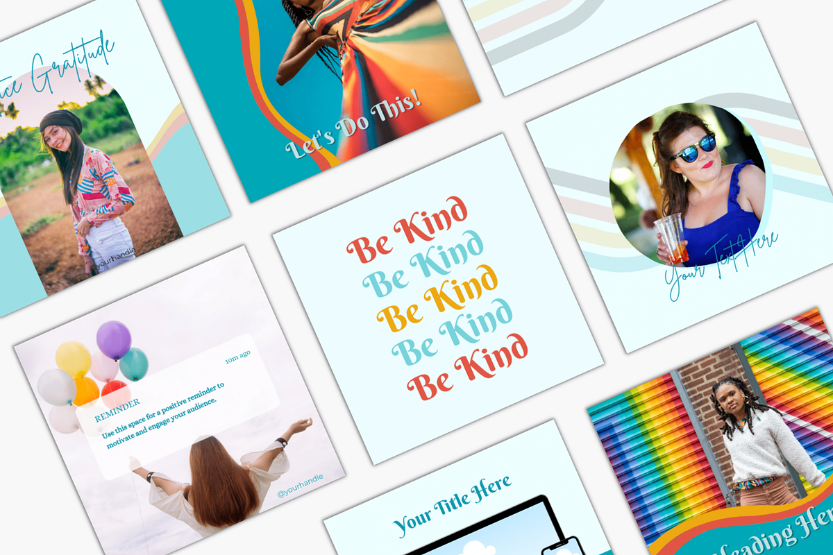 Retro Instagram Templates, a Social Media Template by Joanna Lane Designs (Photo 2 of 3)