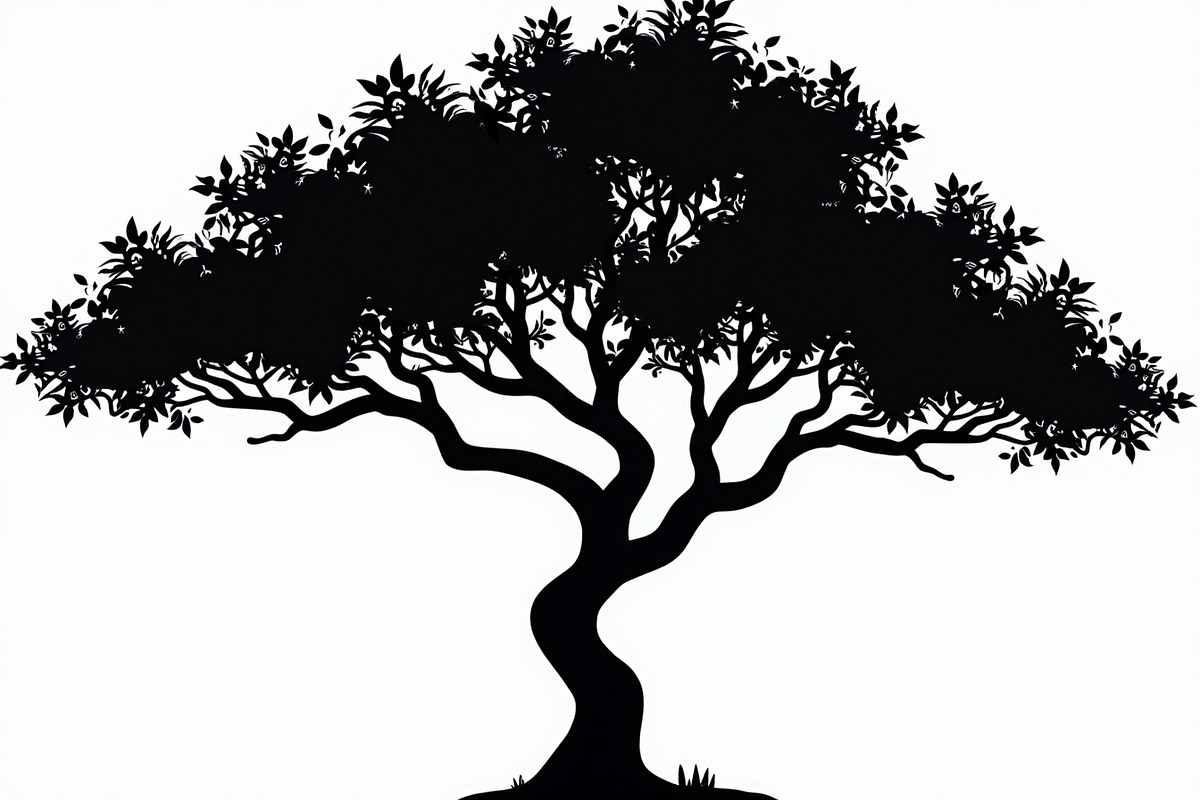 20 Black Tree Silhouettes Bundle, an Illustration by Gaye Art (Photo 9 of 21)