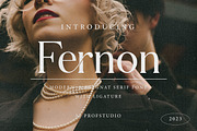 Fernon - Modern Serif Font, a Serif Font by PROF STUDIO (Thumbnail 1 of 7)