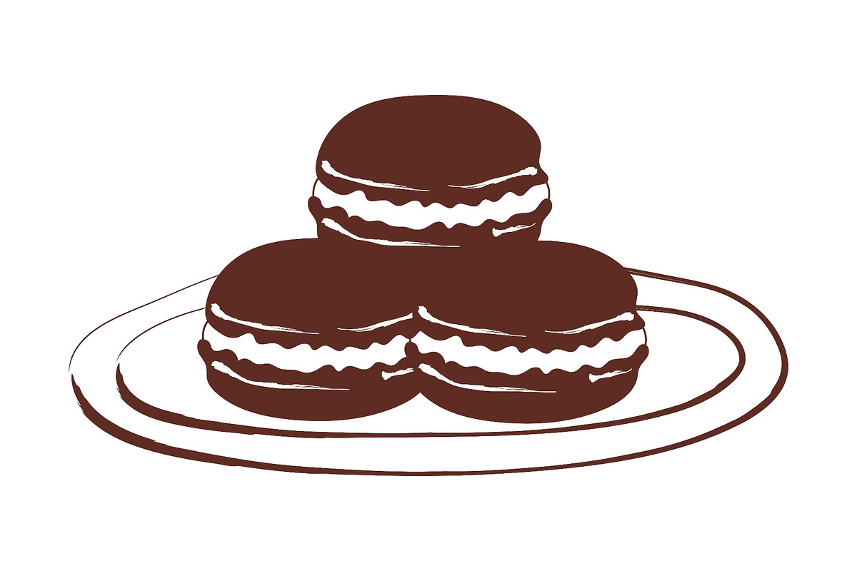 Hand painted bakery line set with, a Food Illustration by okskukuruza (Photo 2 of 3)