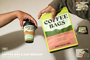 Coffee Bag Coffee Cup Mockup - VOL 4, a Product Mockup by Simetrica Labs (Thumbnail 6 of 10)