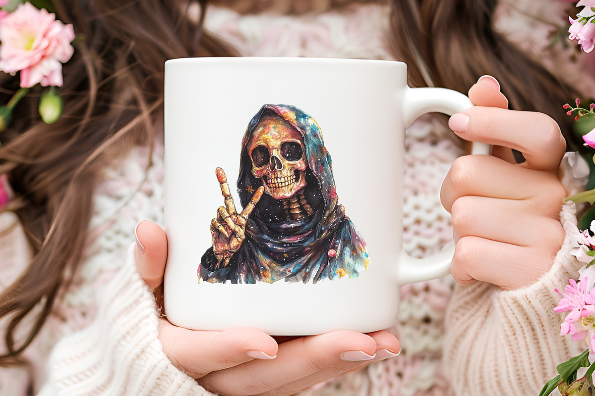 Halloween Funny Reaper Clipart, an Illustration by RobertsArt (Photo 4 of 7)