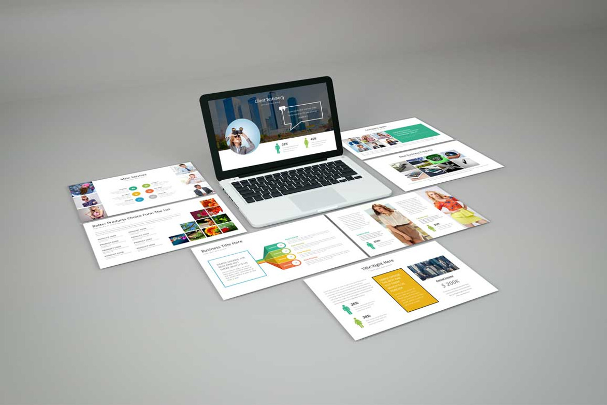 Business Presentation Template, a Presentation Template by GreenDesign (Photo 4 of 7)