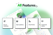 Modern Finance/Fintech Landing Page, an UI Kit Template by aideas (Thumbnail 3 of 3)