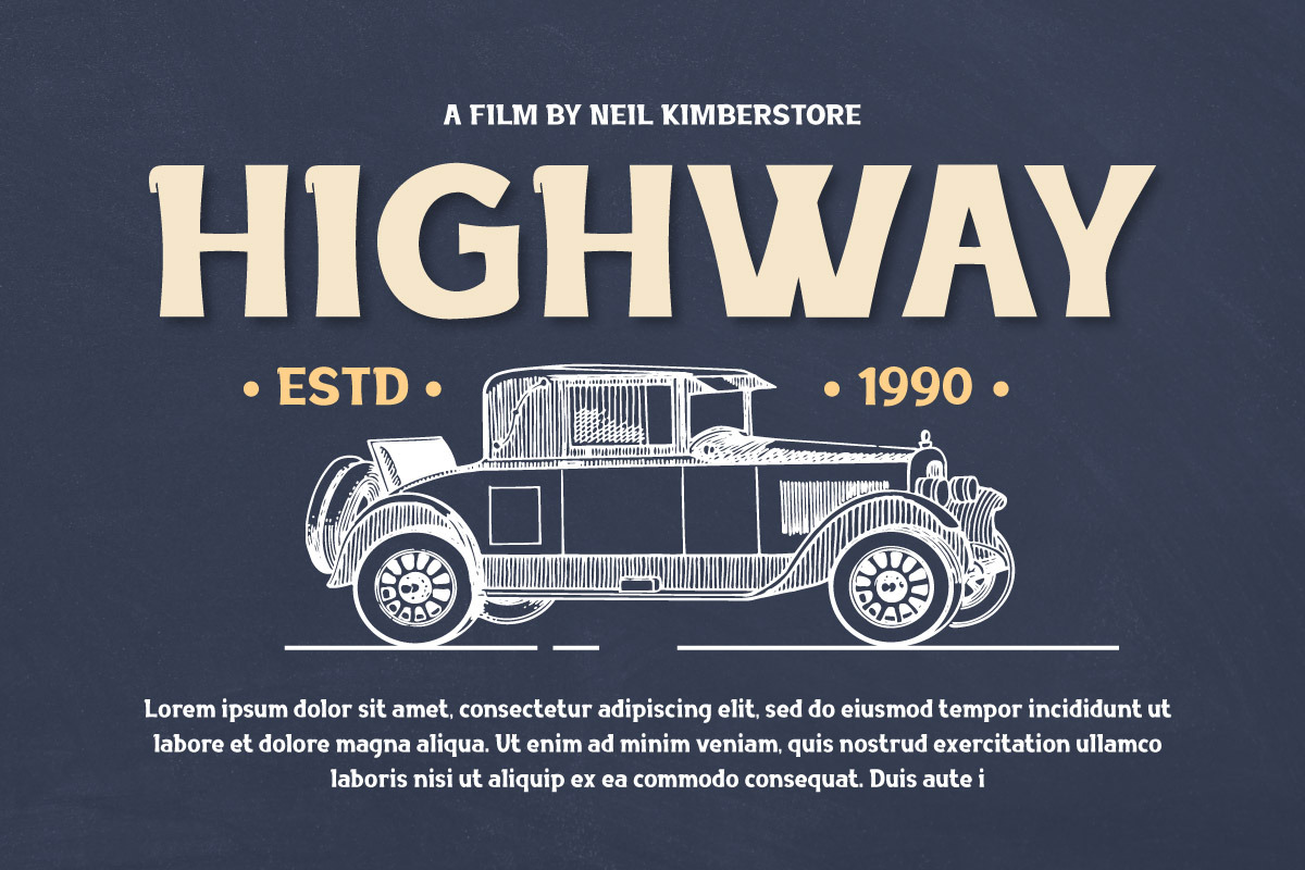 Magire - Retro Display Font, a Sans Serif Font by trabaskriya (Photo 2 of 8)