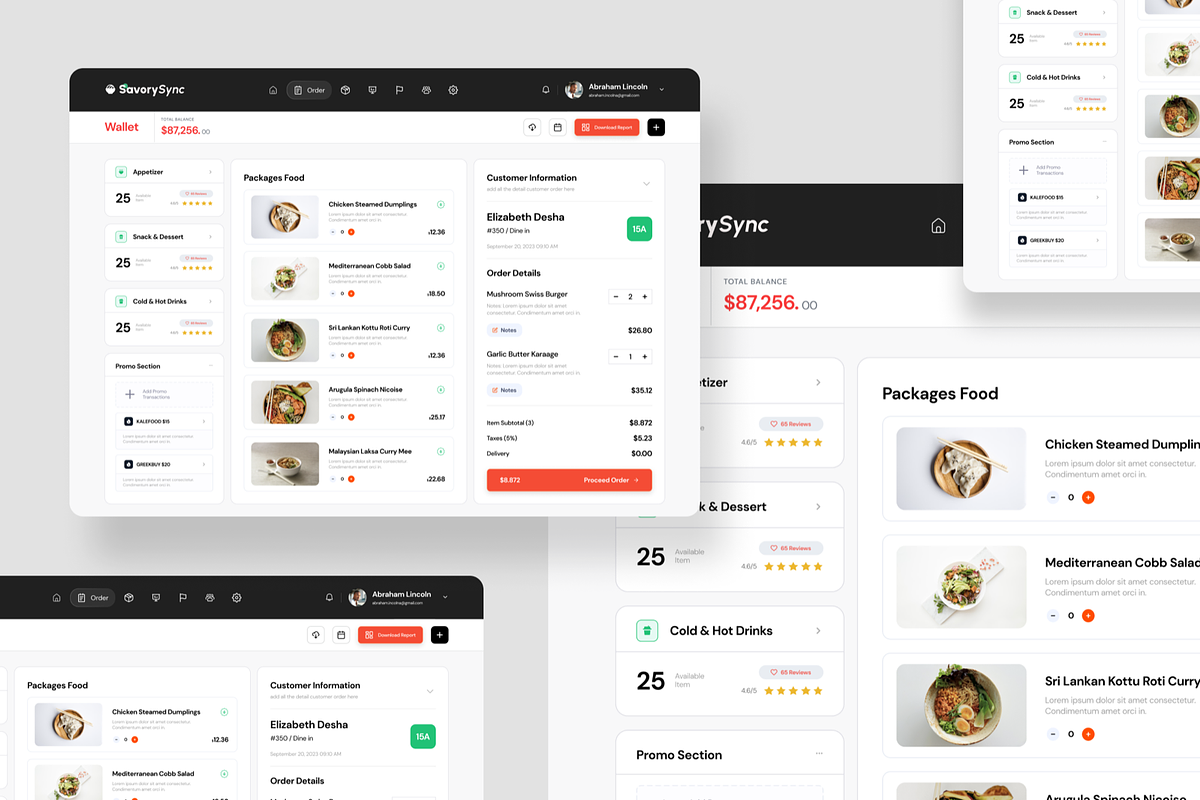 Restaurant Admin Dashboard, a Websites & App Template by SquidPixey (Photo 5 of 5)