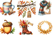 Hello Autumn Clipart, an Illustration by Designking (Thumbnail 3 of 4)