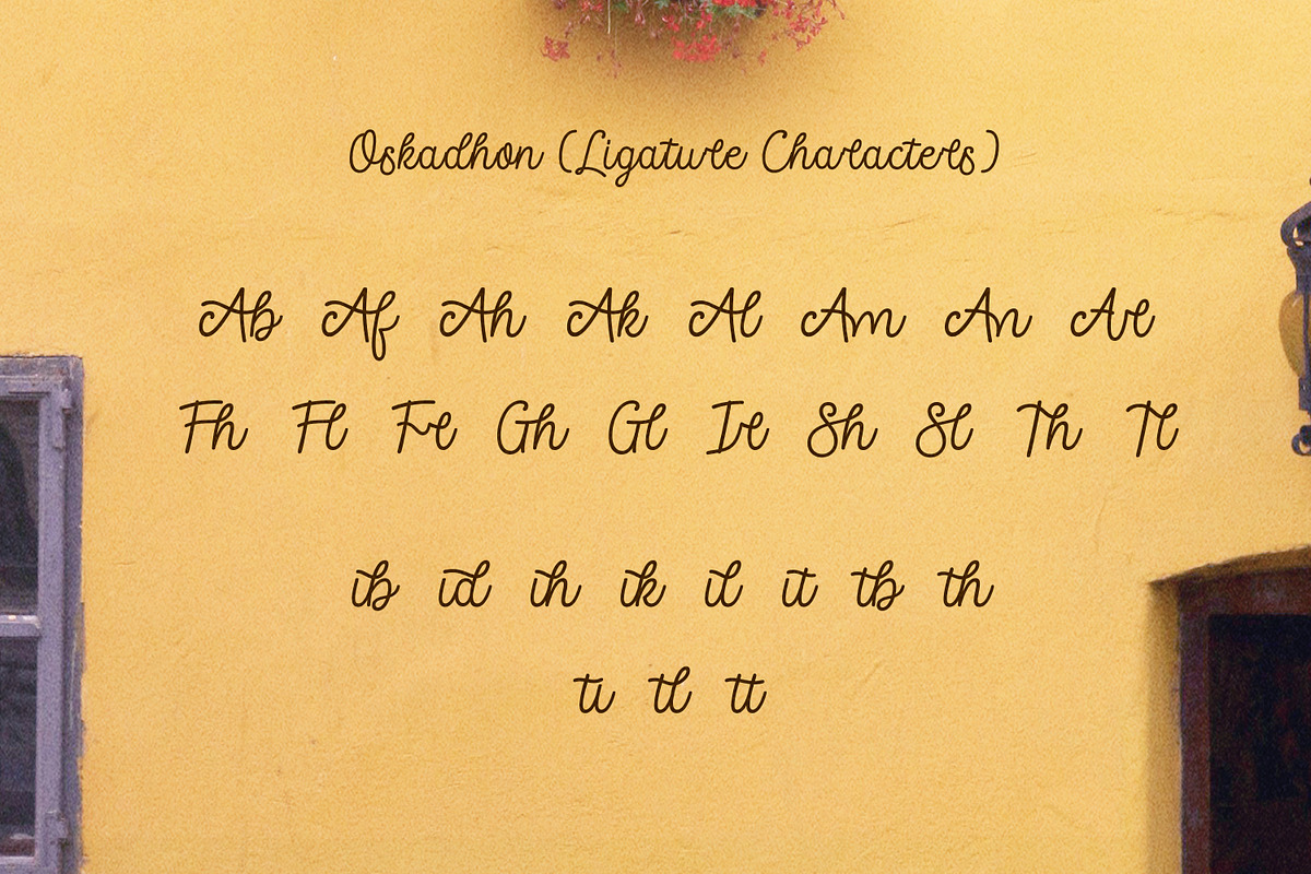 Oskadhon - Script Display Font, a Script Font by Ekahermawan (Photo 14 of 15)