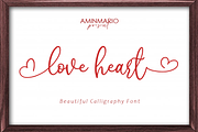 love heart, a Script Font by AMINMARIO (Thumbnail 1 of 7)