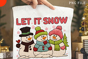 Let It Snow, Crochet Snowman Png, an Illustration by OK Design (Thumbnail 2 of 6)