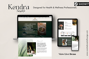 Kendra Template | Health & Wellness, a Templates & Theme by Curated Coastal Lounge