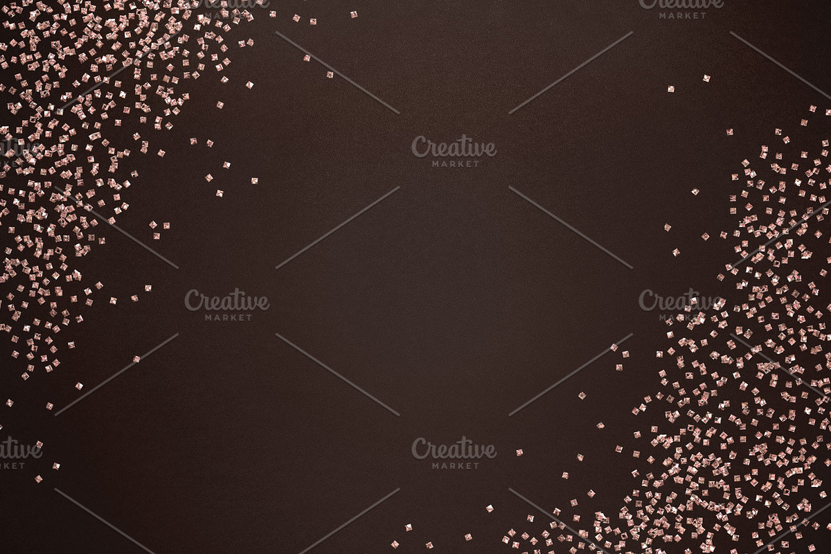 Glitter on Rich Brown Background, an Abstract Photo by Garlic Friday Design (Photo 2 of 2)