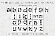 8.5x11 Alphabet Letter Templates, a Poster Template by Loveurstyle Designs (Thumbnail 1 of 5)