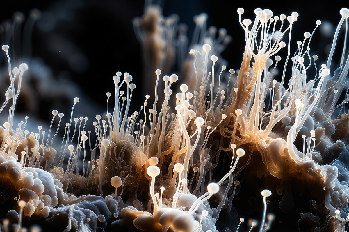 72 Microscopic Fungi Backgrounds, a Background Graphic by h.utomo (Photo 72 of 72)