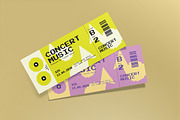 Pixel Art Music Concert Ticket, a Card Template by graphicook (Thumbnail 2 of 3)