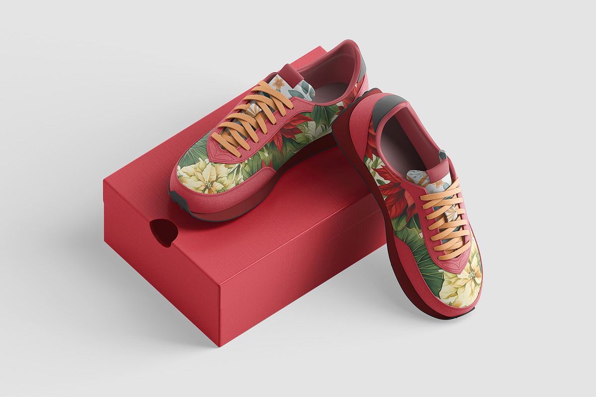 Trainer Sneakers Mockup, 6 PSD, an Advertising Mockup by GraphicVil (Photo 4 of 9)