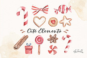 Gingerbread Men 40 Watercolour Set, an Object Graphic by Bloomella (Thumbnail 2 of 6)