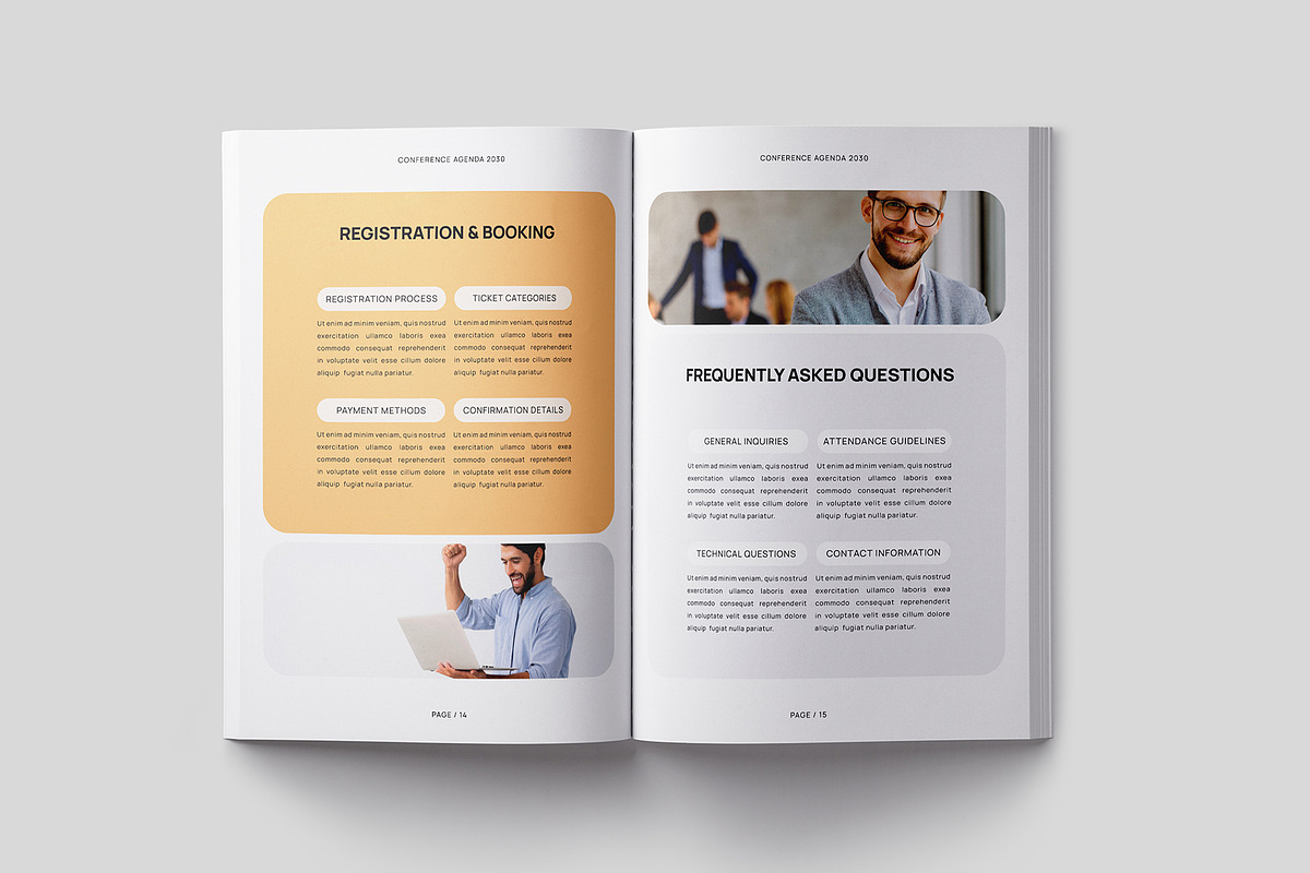 Conference Agenda Template, a Brochure Template by Designsoul14 (Photo 9 of 10)