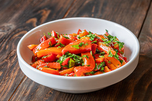 Mediterranean roasted red pepper, a Food & Drink Photo by Alexander Prokopenko