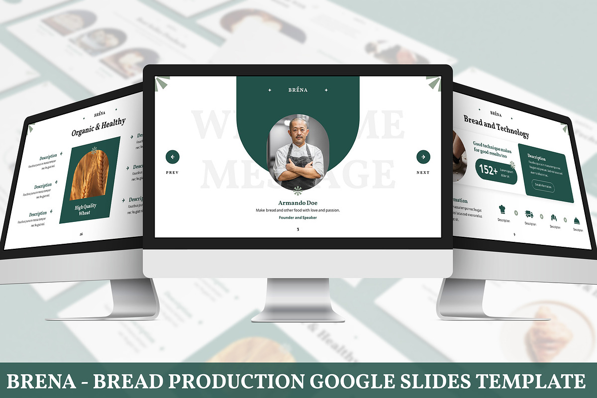 Brena - Bread Google Slides, a Presentation Template by SlideFactory (Photo 1 of 4)
