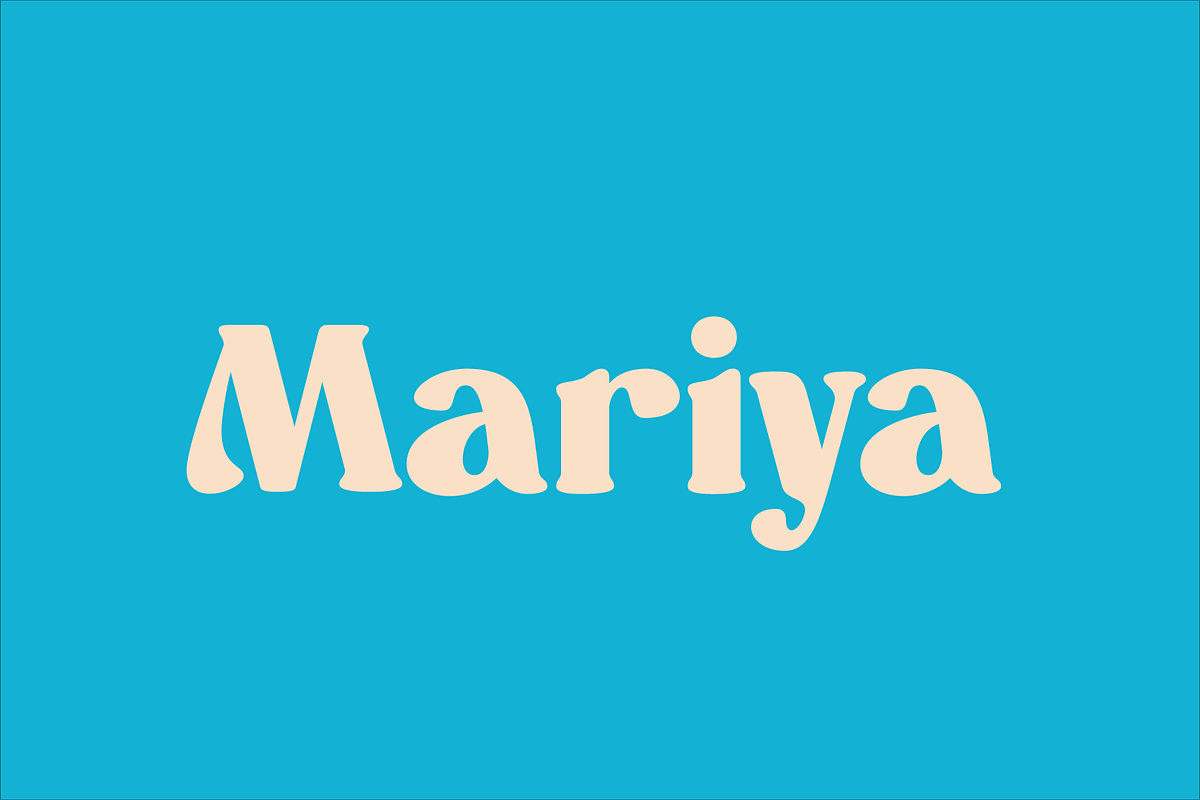 Mariya - Smooth Serif Font, a Sans Serif Font by Design House (Photo 1 of 3)