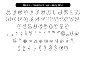 Fox Happy & Fox Happy Line Duo Font