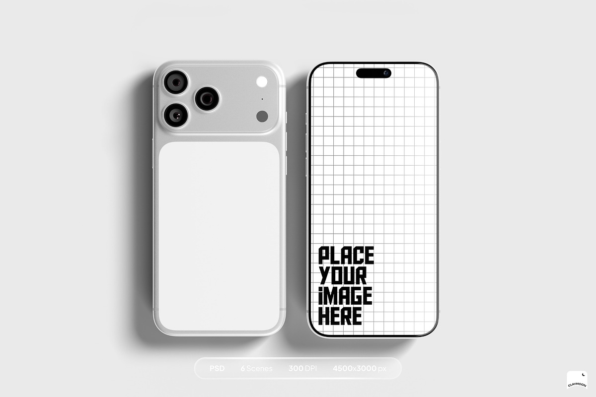 iPhone 17 Pro Mockup 6 Scenes, an iPhone Mockup by Claymoon Lab (Photo 8 of 13)