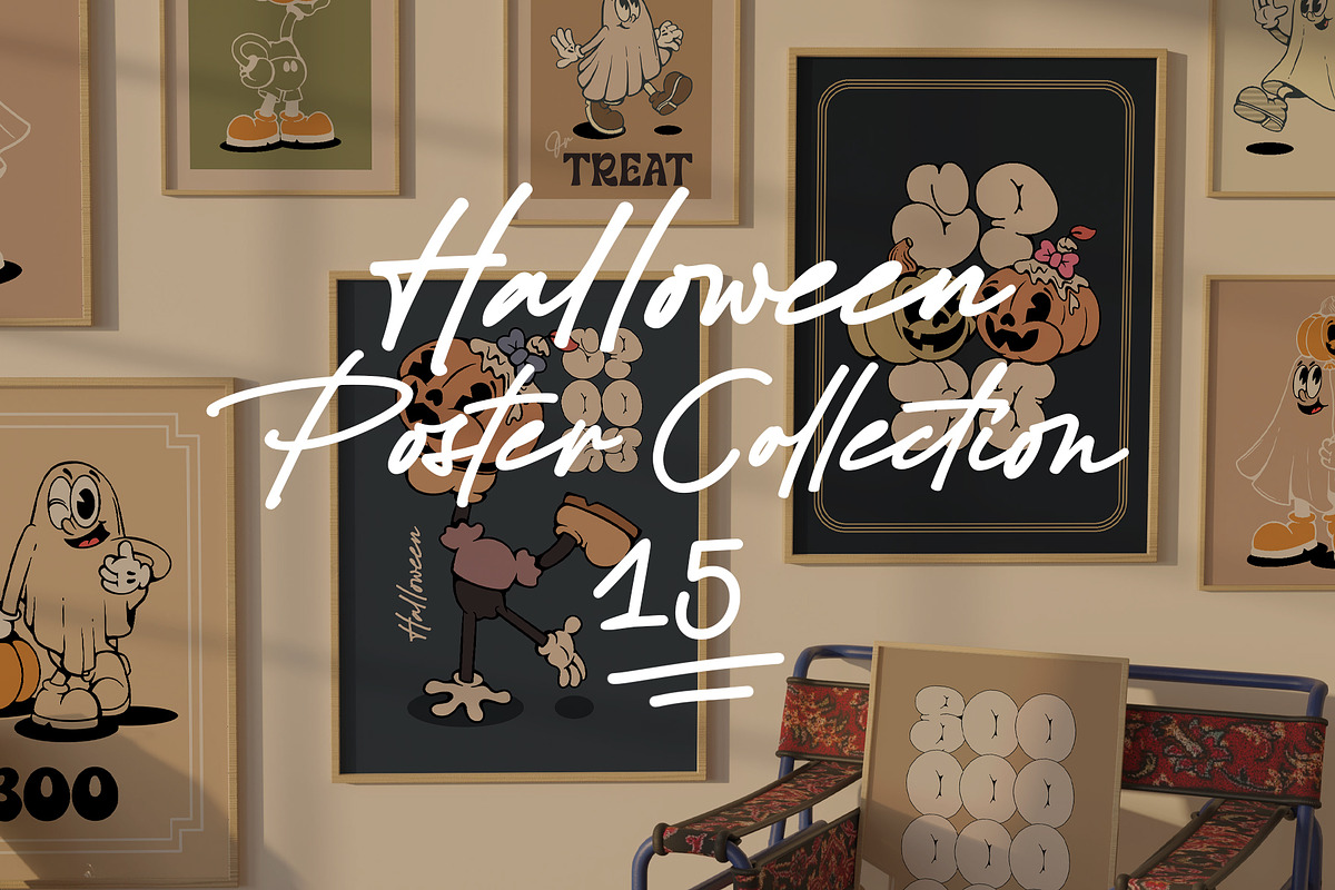 Halloween Poster Collection, a Poster Template by Alina Sh (Photo 1 of 10)