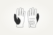 golf gloves equipment line art icon, an Object Illustration by Blazybone (Thumbnail 2 of 3)